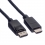 ROLINE GREEN DisplayPort Cable, DP - HDTV, M/M, black, 1 m