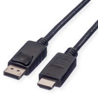 ROLINE GREEN DisplayPort Cable, DP - HDTV, M/M, black, 3 m