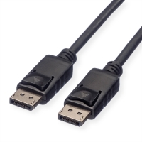 ROLINE GREEN DisplayPort Cable, DP-DP, TPE, M/M, black, 1 m
