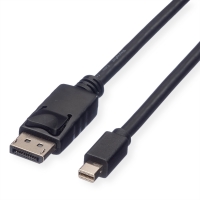 ROLINE GREEN DisplayPort Cable, DP - Mini DP, TPE, M/M, black, 5 m