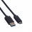 ROLINE GREEN USB 3.2 Gen 1 Cable, A-C, M/M, black, 0.5 m