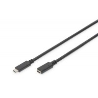 Kabelis USB TypeC, M / F, 1.5m, Digitus