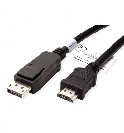 VALUE DisplayPort Cable, DP - HDTV, M/M, black, 2.0 m