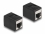 Delock Adapter RJ45 jack to RJ45 jack Cat.6A black