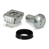 M6 Cage Nut and Screw Set, 50 Sets/pack