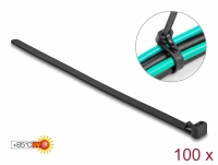 Delock Cable ties reusable heat-resistant L 150 x W 7.5 mm 100 pieces black