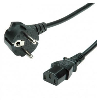 VALUE Power Cable, straight IEC Conncector 1.8 m