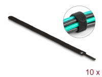 Delock Hook-and-loop cable tie L 250 x W 12 mm black 10 pieces