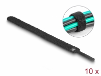 Delock Hook-and-loop cable tie L 150 x W 12 mm black 10 pieces