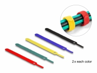 Delock Hook-and-loop cable tie L 150 x W 12 mm coloured Set 10 pieces