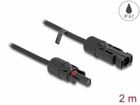Delock MC4 Solar Cable 4 mm² male to female 2 m black