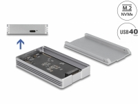 Delock USB4™ 40 Gbps Enclosure for 1 x M.2 NVMe SSD - tool free