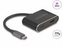Delock USB Type-C™ Adapter zu HDMI (DP Alt Mode) 8K mit HDR und Power Delivery 100 W