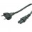 ROLINE Euro Power Cable, 2-pin, black 1.8 m