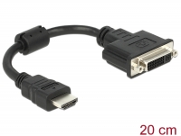 Delock Adapter HDMI male > DVI 24+1 female 20 cm