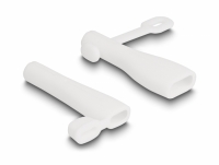 Delock Dust Cover for USB Type-A male and USB Type-C™ male set 2 pieces white