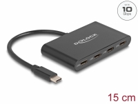 Delock USB 3.2 Gen 2 USB Type-C™ Hub with 4 x USB Type-C™ female – 10 Gbps
