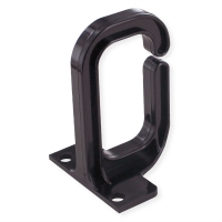 Value 19" cable manager, 40x80mm, plastic, black
