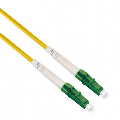 ROLINE Fibre Optic Jumper Cable 9/125µm, OS2, LC/LC, APC, simplex, LSOH, yellow,