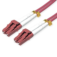 ROLINE Fibre Optic Jumper Cable, 50/125 µm, OM4, LC/LC, Armored, violet, 3 m