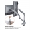 ROLINE Dual LCD Monitor Stand Pneumatic, Desk Clamp, Pivot, 2 Joints