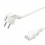 VALUE Power Cable, straight IEC Conncector, white 1.8 m