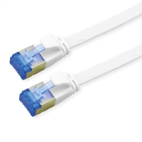 VALUE FTP Patch Cord, Cat.6A (Class EA), extra-flat, white, 2 m