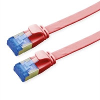 VALUE FTP Patch Cord, Cat.6A (Class EA), extra-flat, red, 5 m