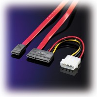 ROLINE SATA 3.0 Gbit/s Data and Power Cable (4-pin HDD), 1 m