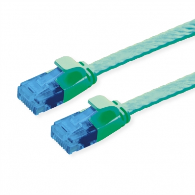 VALUE UTP Patch Cord, Cat.6A (Class EA), extra-flat, green, 3 m