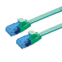 VALUE UTP Patch Cord, Cat.6A (Class EA), extra-flat, green, 1 m