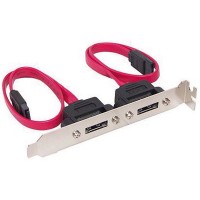 VALUE SATA 3.0 Gbit/s Slot Bracket, 2 Ports 0.5m