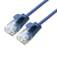 ROLINE GREEN UTP Data Center Patch Cord Cat.6A (Class EA), LSOH, Slim, blue, 0.1