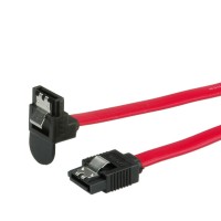 ROLINE Internal SATA 6.0 Gbit/s Cable, angled, with Latch 0.5 m