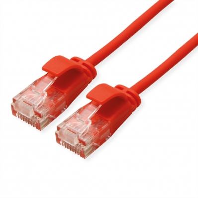 ROLINE GREEN UTP Data Center Patch Cord Cat.6A (Class EA), LSOH, Slim, red, 3 m