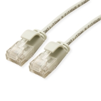 ROLINE GREEN UTP Data Center Patch Cord Cat.6A (Class EA), LSOH, Slim, grey, 1 m