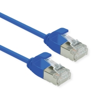 ROLINE GREEN U/FTP DataCenter Patch Cord Cat.6A (Class EA), LSOH, slim, blue, 1.