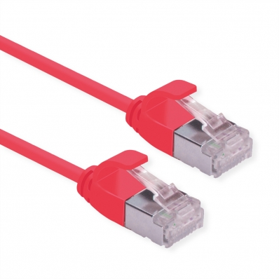 ROLINE GREEN U/FTP DataCenter Patch Cord Cat.6A (Class EA), LSOH, slim, red, 0.5