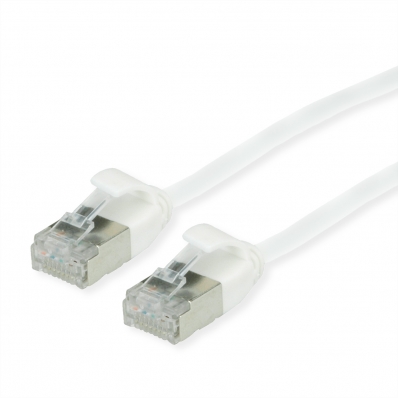 ROLINE GREEN U/FTP DataCenter Patch Cord Cat.6A (Class EA), LSOH, slim, white, 2