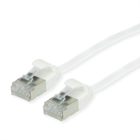 ROLINE GREEN U/FTP DataCenter Patch Cord Cat.6A (Class EA), LSOH, slim, white, 1