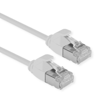 ROLINE U/FTP DataCenter Patch Cord Cat.6A (Class EA), LSOH, slim, grey, 0.15 m