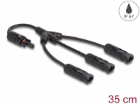 Delock DL4 Solar Splitter Cable 1 x female to 3 x male 35 cm black
