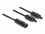 Delock DL4 Solar Splitter Cable 1 x male to 2 x female 30 cm black