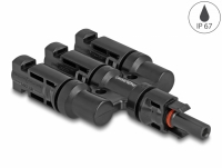 Delock DL4 Solar Connectors 1 x female to 3 x male