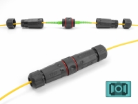 Delock Optical Fiber Cable Connector SC Simplex female to SC Simplex female OM3 waterproof