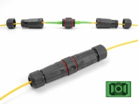 Delock Optical Fiber Cable Connector SC Simplex female to SC Simplex female APC waterproof