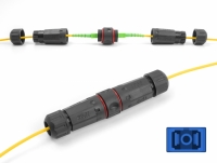 Delock Optical Fiber Cable Connector SC Simplex female to SC Simplex female UPC waterproof