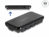 Delock 7 Port USB 3.2 Gen 2 Hub with 4 USB Type-A and 3 USB Type-C™ Ports