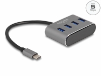 Delock 4 Port USB 3.2 Gen 1 Hub with USB Type-C™ connector – USB Type-A ports on top