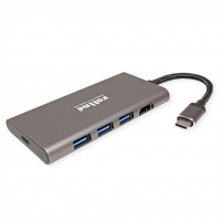 ROLINE USB Type C Docking Station, 4K HDMI, 3x USB 3.0 ports, 1x SD/MicroSD card